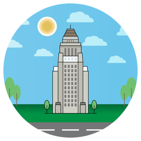 Prefeitura de los angeles  Illustration