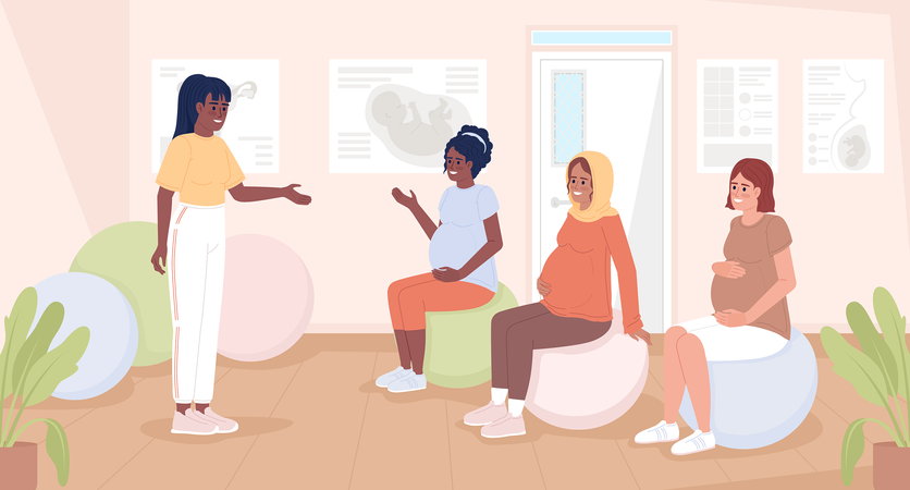 Pregnancy class  Illustration