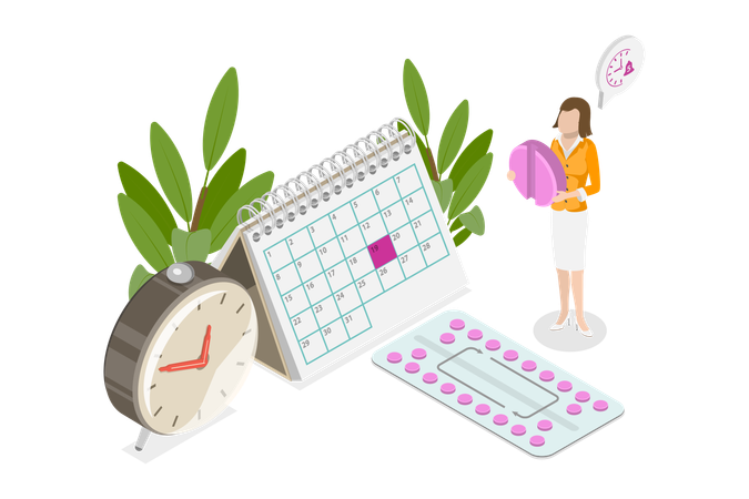 Pregnancy Prevention and Baby Birth Control  Illustration
