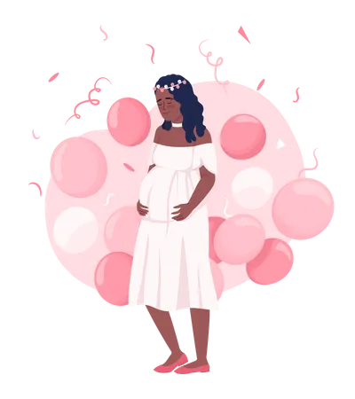 Pregnant Female  Illustration