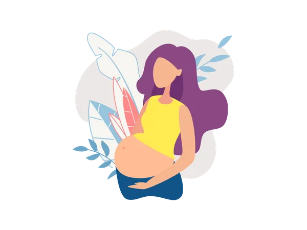 Pregnant lady  Illustration