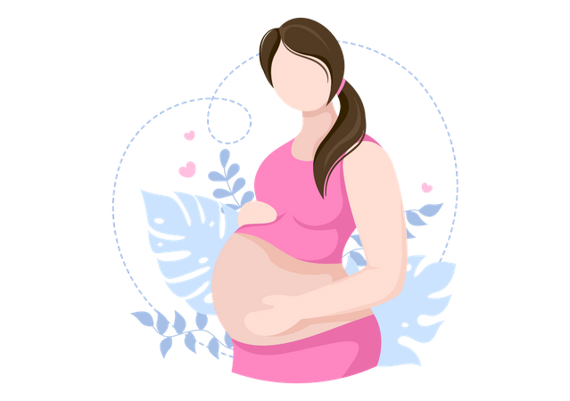 Pregnant Lady  일러스트레이션