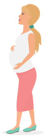 Pregnant Lady  Illustration