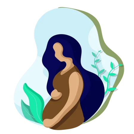 Pregnant mother Illustration
