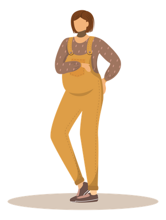 Pregnant woman Illustration