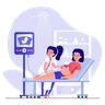 pregnancy clinic illustration free download