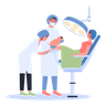 birth at hospital illustration