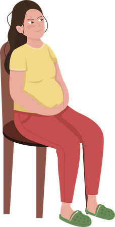 Pregnant woman  Illustration