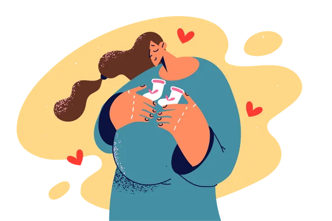 Pregnant woman  Illustration