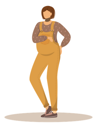 Pregnant woman  Illustration