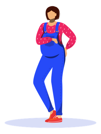 Pregnant woman  Illustration