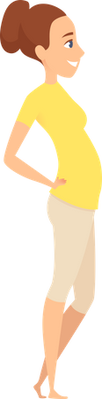 Pregnant Woman  Illustration