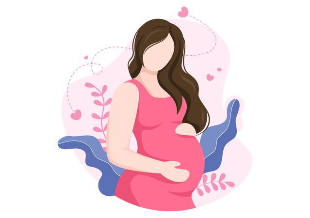 Pregnant Woman  일러스트레이션