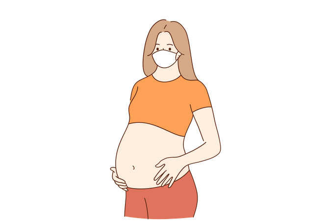 Pregnant woman  イラスト