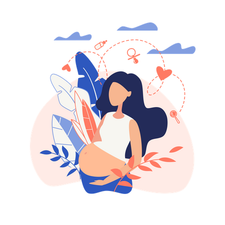 Pregnant women  Illustration