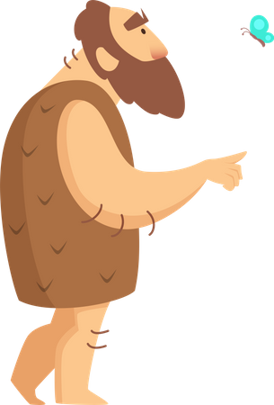 Prehistoric Man  Illustration