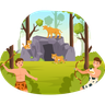 prehistoric stone age illustration free download