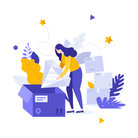 Premium quality product delivery  Illustration