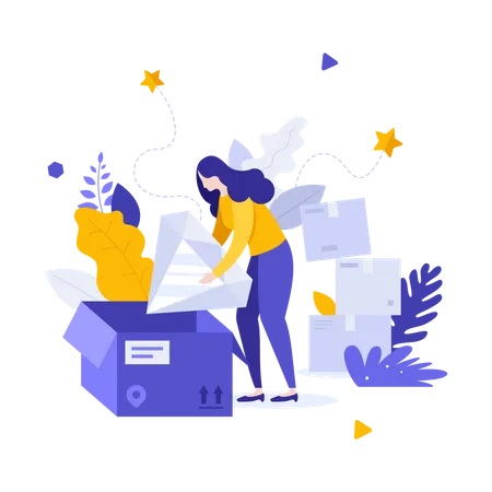 Premium quality product delivery  Illustration