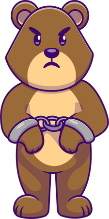 Prenda o urso pardo  Ilustração