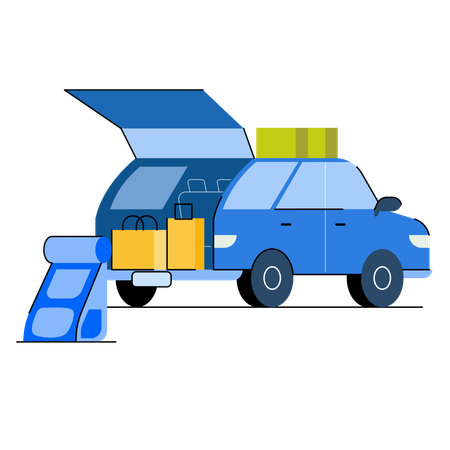 Préparation du road trip  Illustration