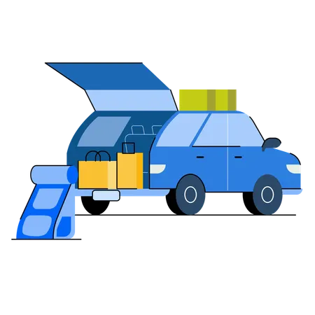 Préparation du road trip  Illustration