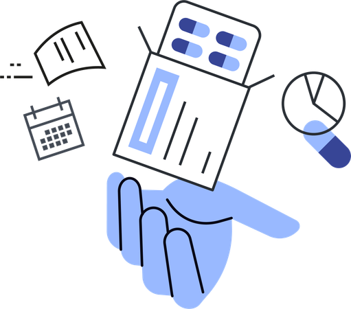 Prescription for medicine  Illustration