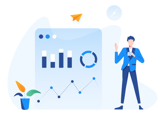 Presentación analítica y de datos  Ilustración