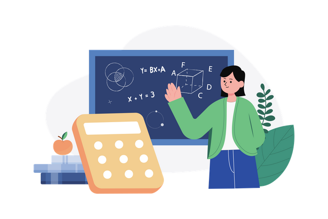 Presentación de matemáticas  Ilustración