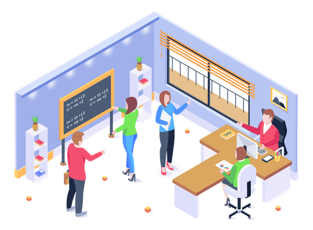 Presentation And Viva Test Given By Students  Illustration