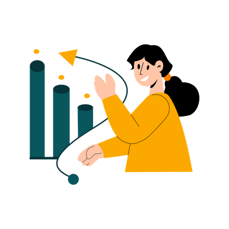 Présentation de la croissance de l'entreprise  Illustration