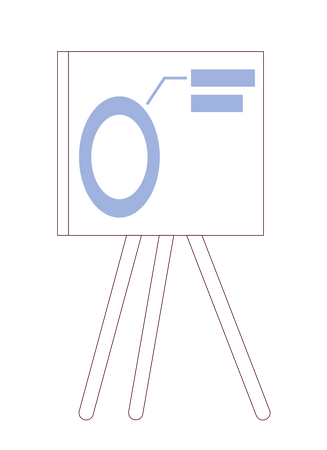 Presentation whiteboard  Illustration