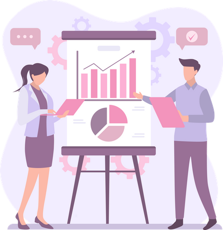 Presenting Business analysis  Illustration