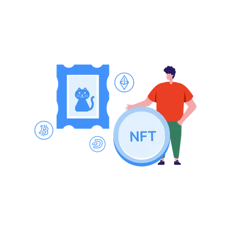 Presenting Nft Art  Illustration