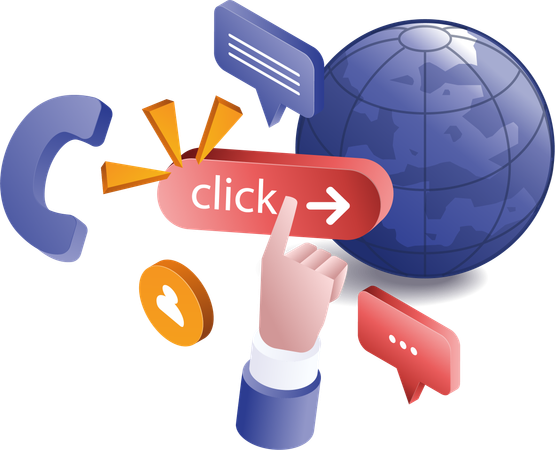 Press click to search world information  Illustration