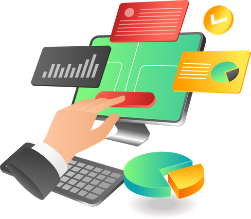 Press Data Analysis Control  Illustration