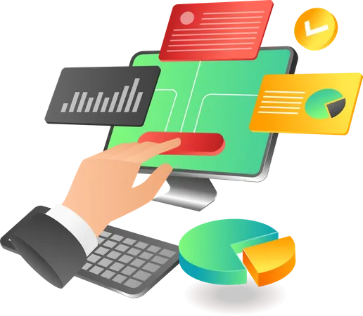 Press Data Analysis Control  Illustration