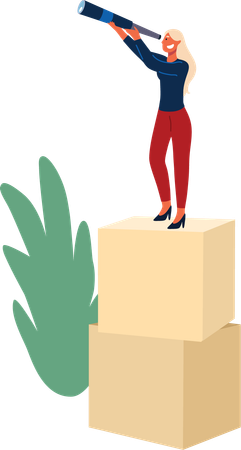 Previsão de negócios  Ilustração