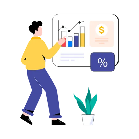 Pronóstico financiero  Ilustración