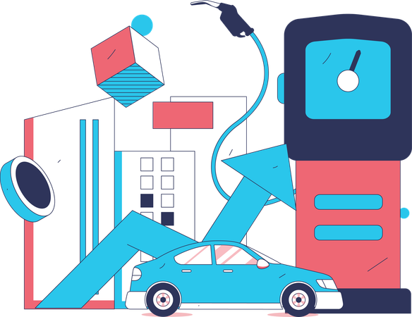 Price hike in petrol  Illustration