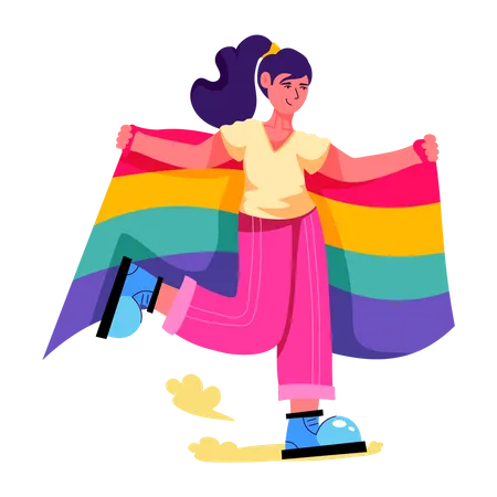 A Flat Illustration Of Pride Day Illustration
