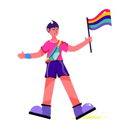 Pride Flag  Illustration