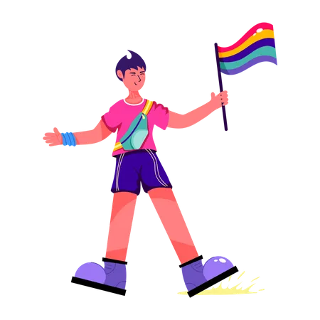 Pride Flag  Illustration