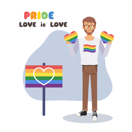 Feier zum Pride Month  Illustration