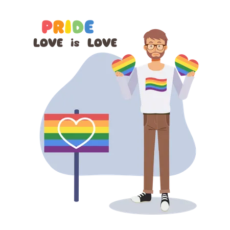 Feier zum Pride Month  Illustration