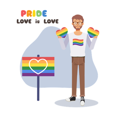 Pride Month Celebration Illustration