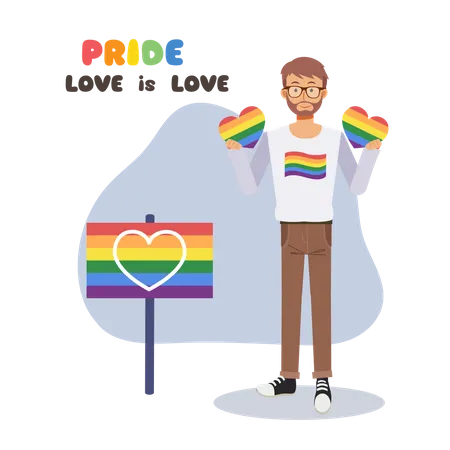 Pride Month Celebration Illustration