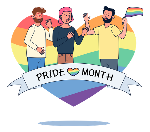 Pride month  Illustration