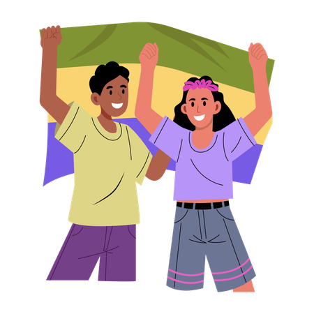 Pride protest  Illustration