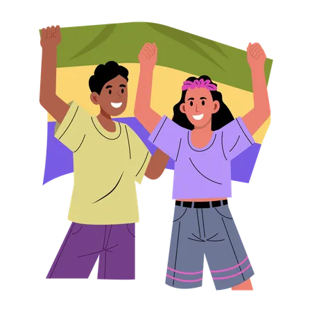 Pride protest  Illustration